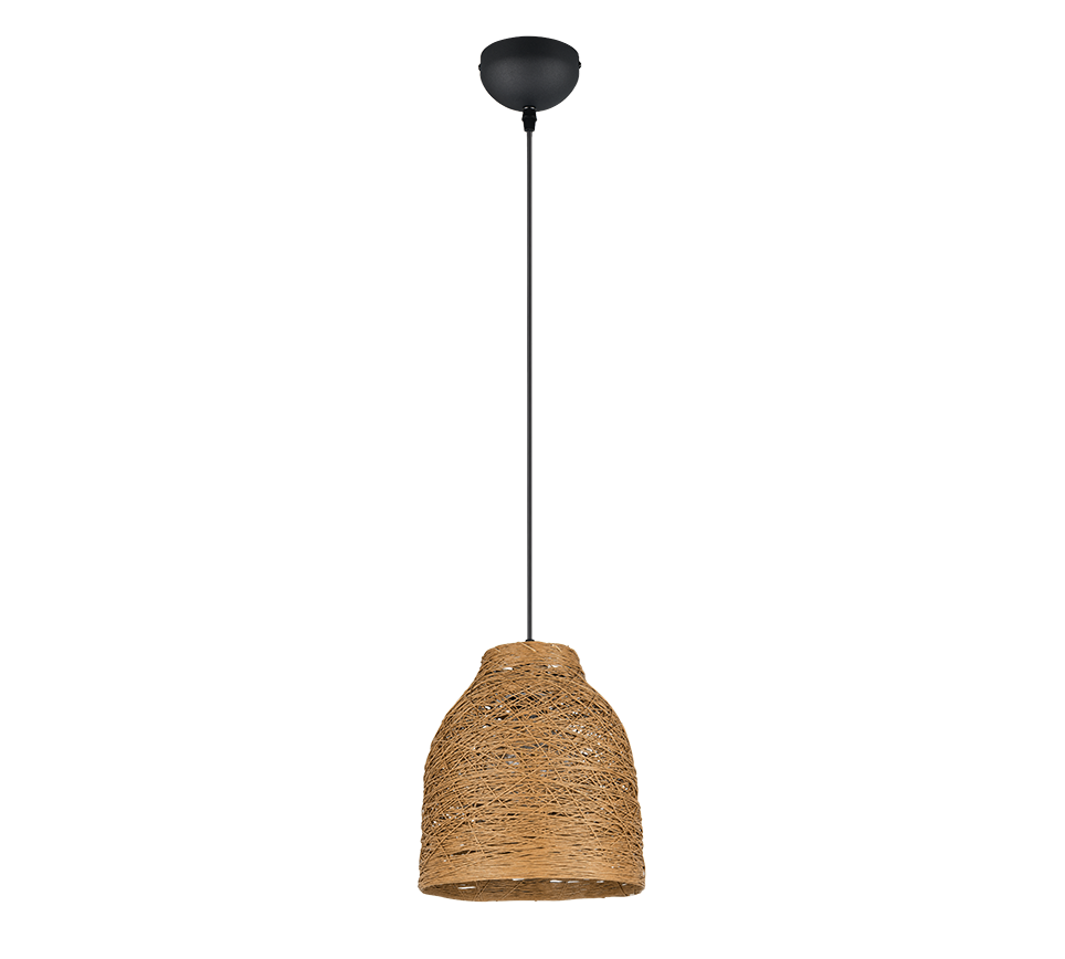 JOELINE | Pendant | Black mat | Papiergarn