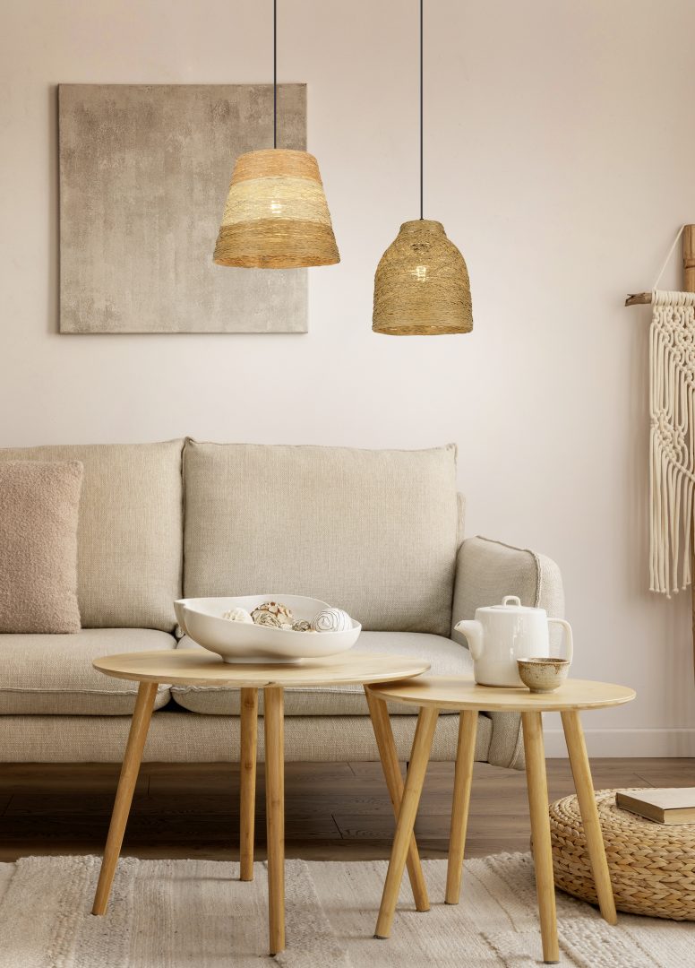 JOELINE | Pendant | Black mat | Papiergarn