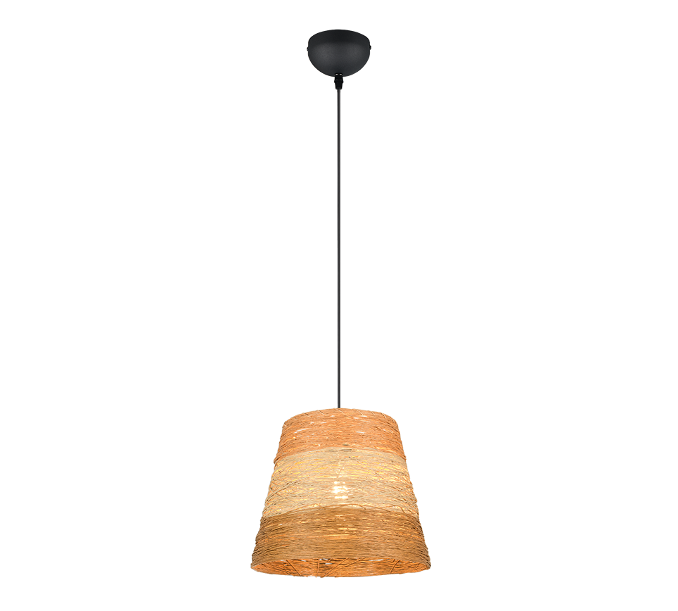 JOELINE | Pendant | Black mat | Papiergarn