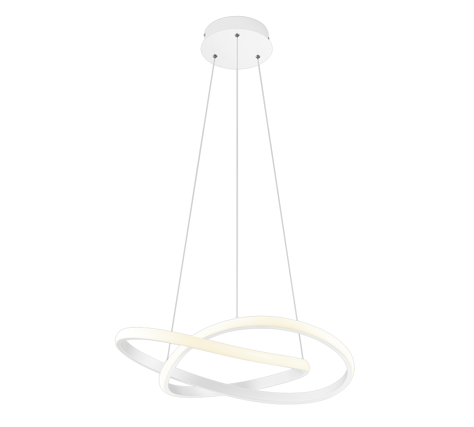 COURSE | Pendant | White mat | Metal