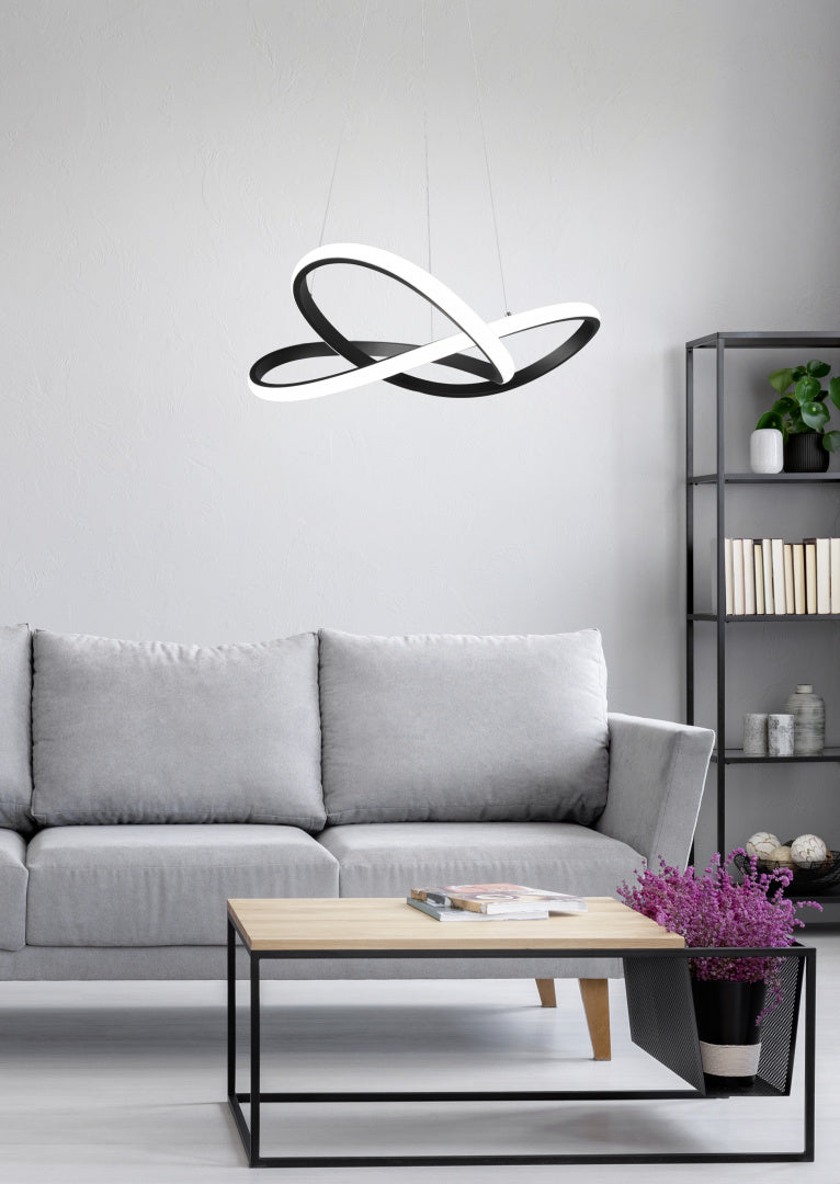COURSE | Pendant | Black mat | Metal