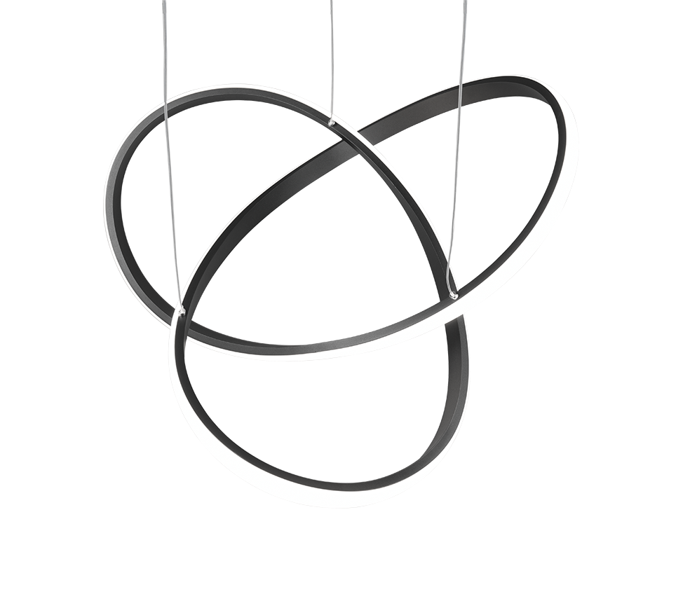COURSE | Pendant | Black mat | Metal