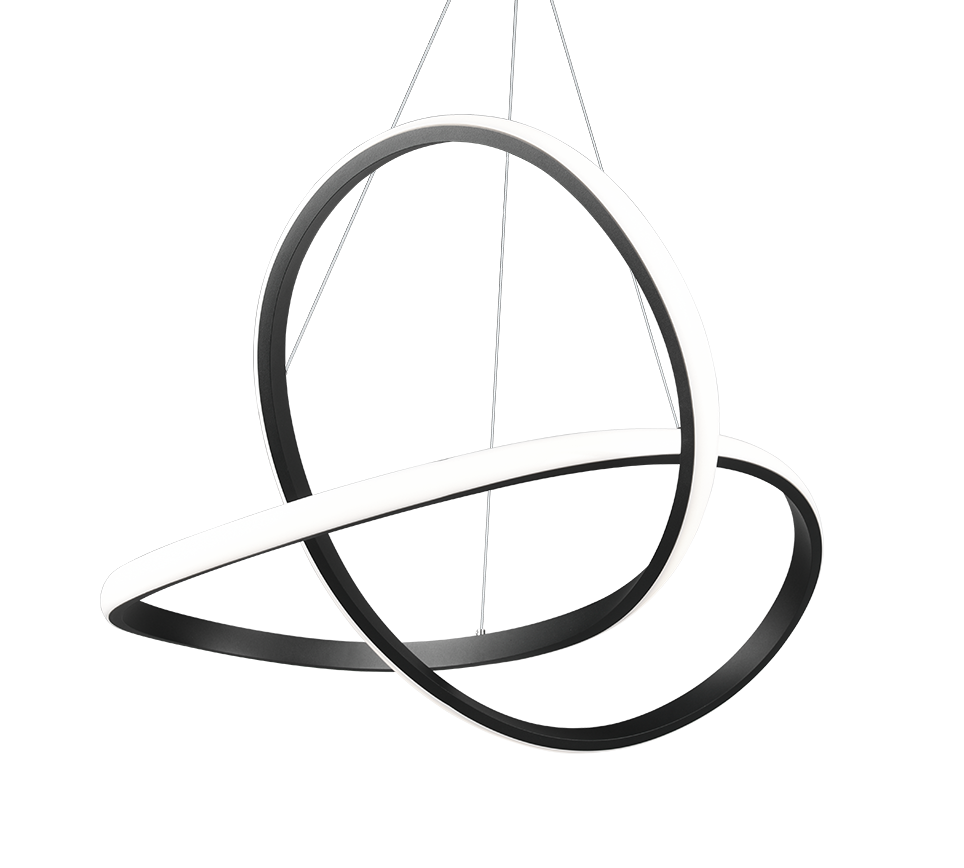 COURSE | Pendant | Black mat | Metal