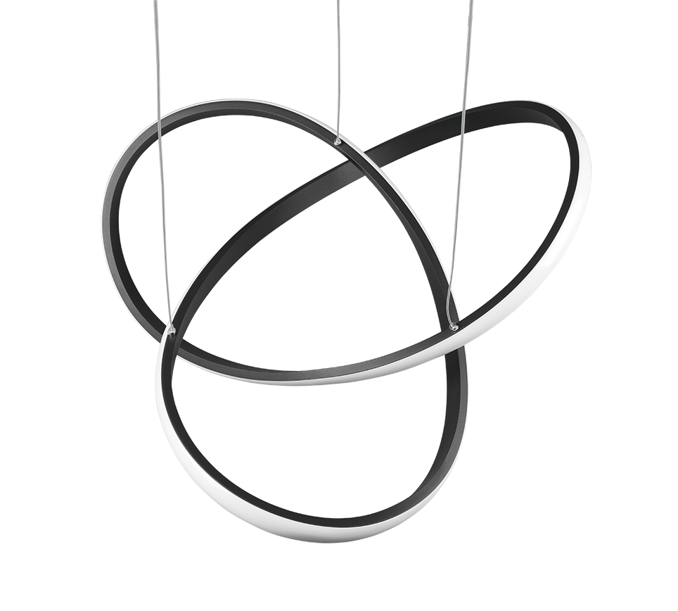 COURSE | Pendant | Black mat | Metal