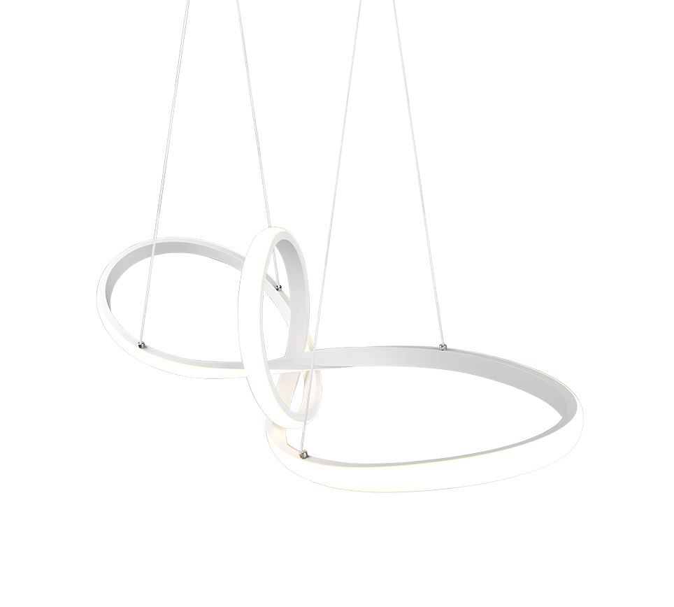 SANSA | Pendant | White mat | Metal