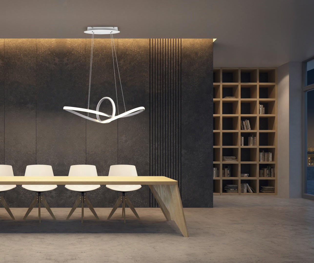 SANSA | Pendant | White mat | Metal