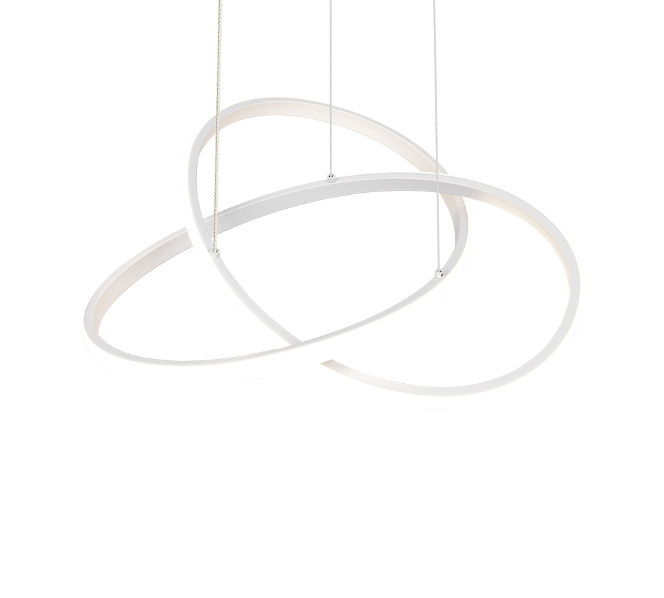 MANSA | Pendant | White mat | Metal