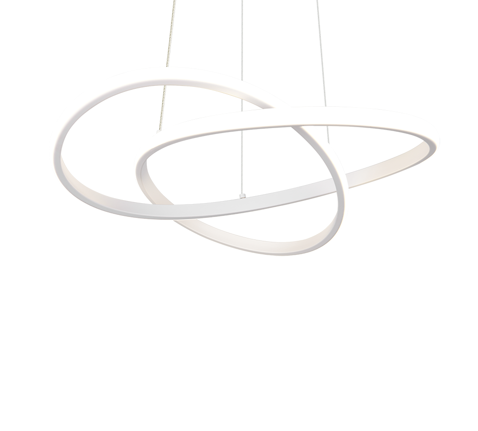 MANSA | Pendant | White mat | Metal