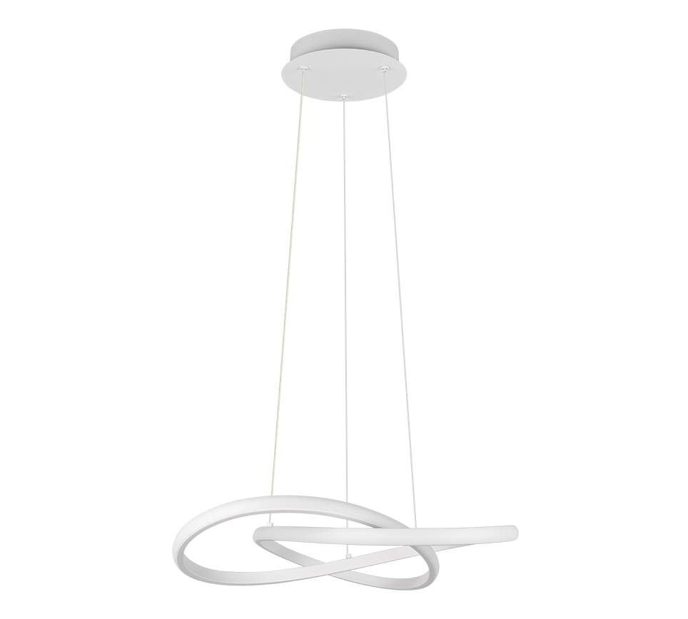 MANSA | Pendant | White mat | Metal