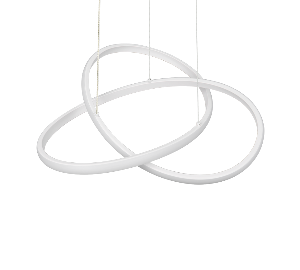 MANSA | Pendant | White mat | Metal