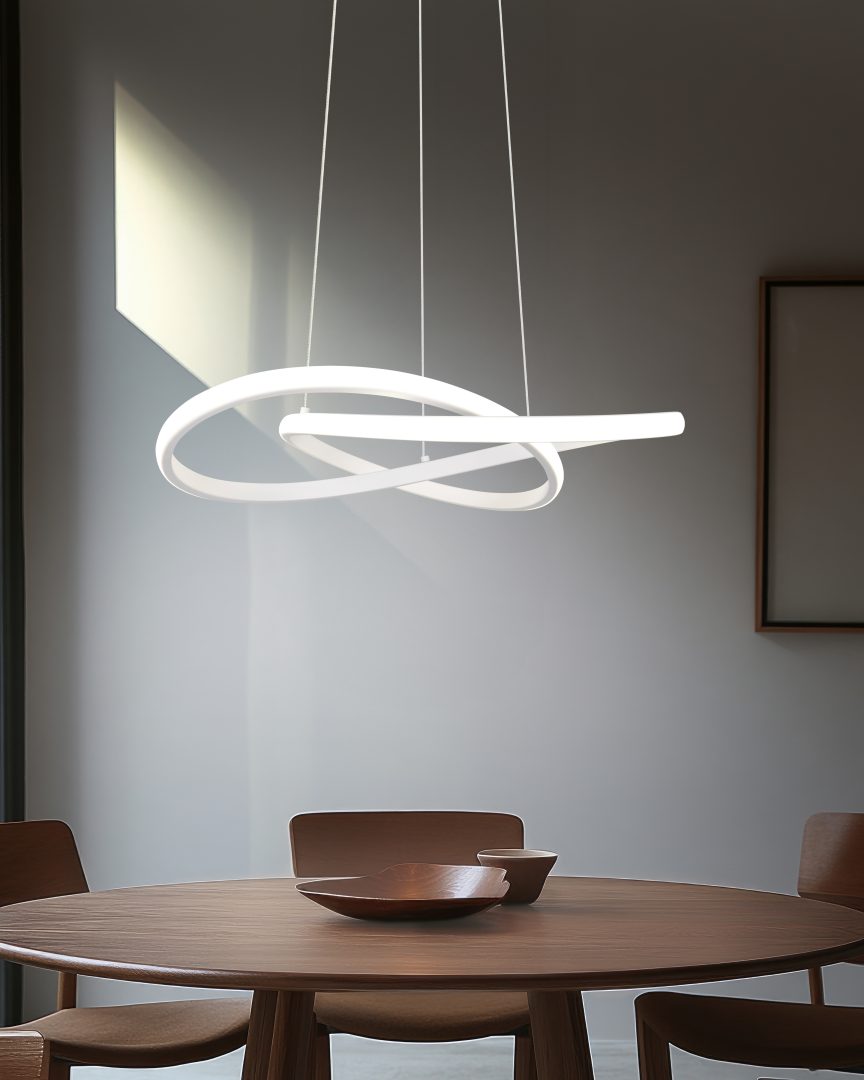 MANSA | Pendant | White mat | Metal
