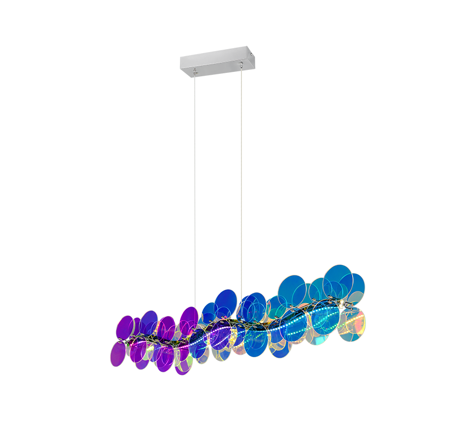 PULSE | Pendant | Transparent iridescent | Plastic