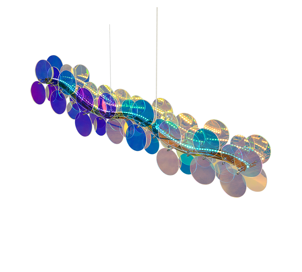 PULSE | Pendant | Transparent iridescent | Plastic