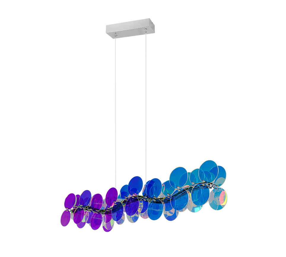 PULSE | Pendant | Transparent iridescent | Plastic