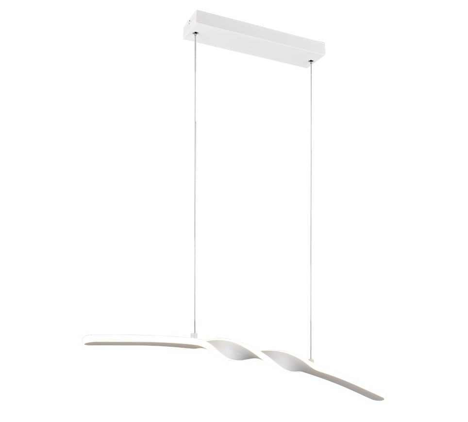 GINKO | Pendant | White mat | Metal