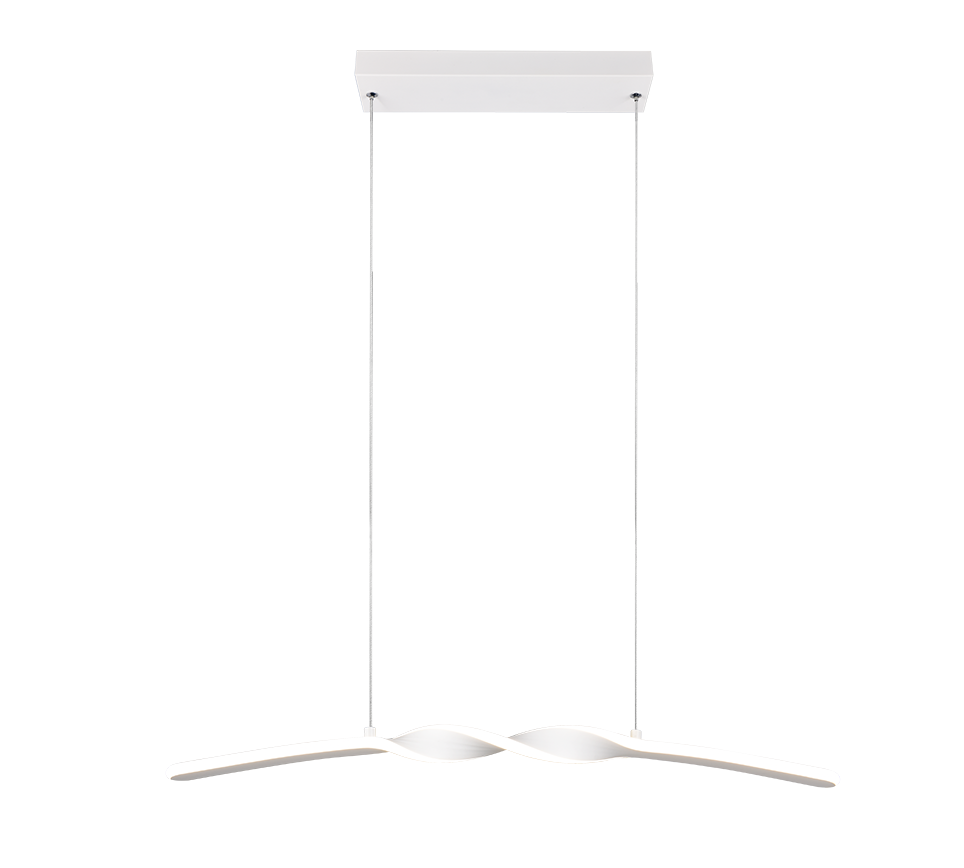 GINKO | Pendant | White mat | Metal