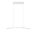 GINKO | Pendant | White mat | Metal