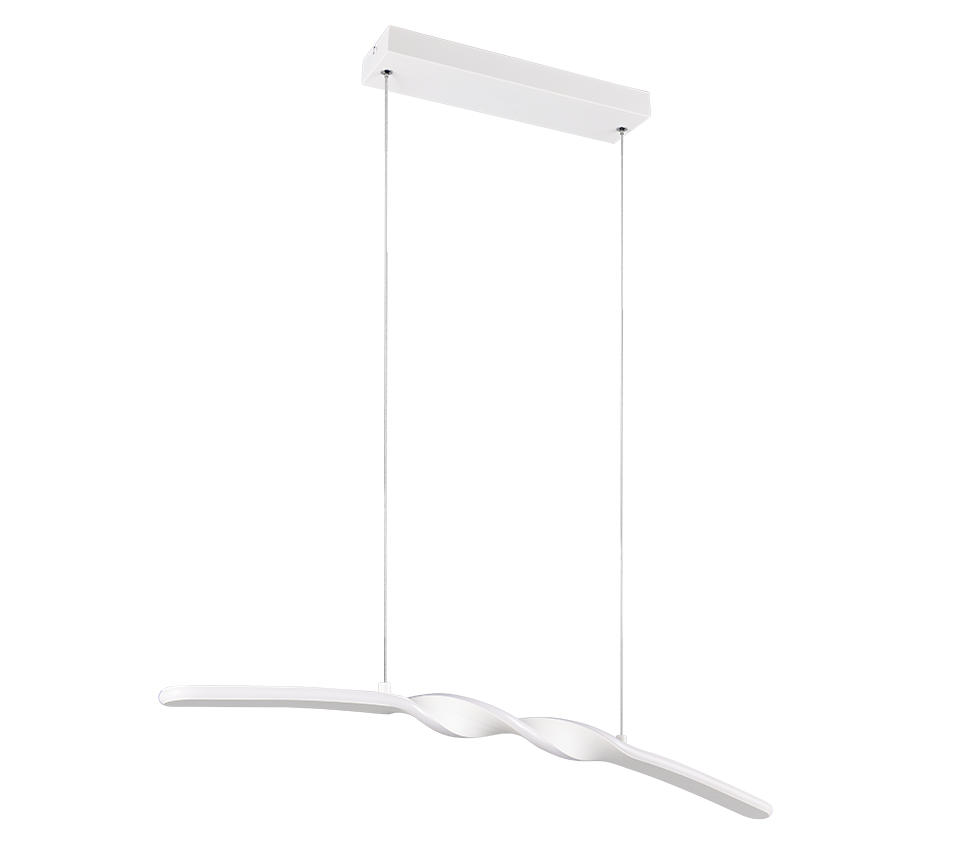 GINKO | Pendant | White mat | Metal