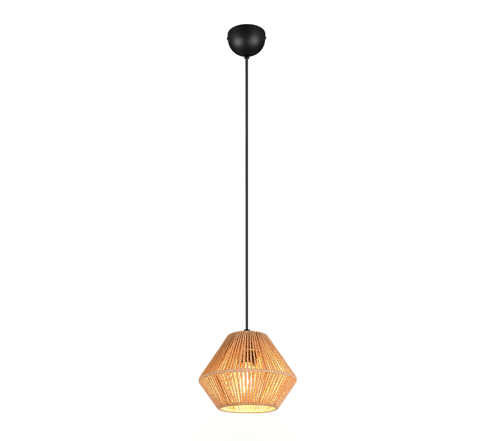 LUCILLE | Pendant | Black mat | Papiergarn
