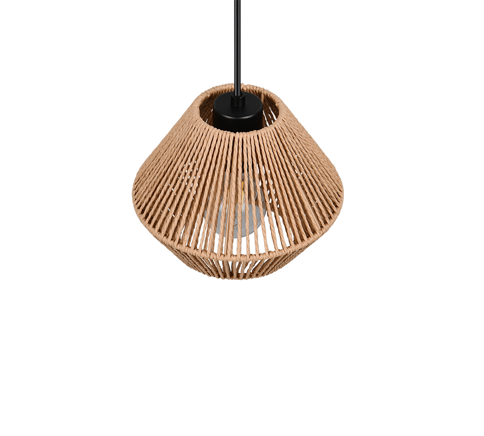 LUCILLE | Pendant | Black mat | Papiergarn