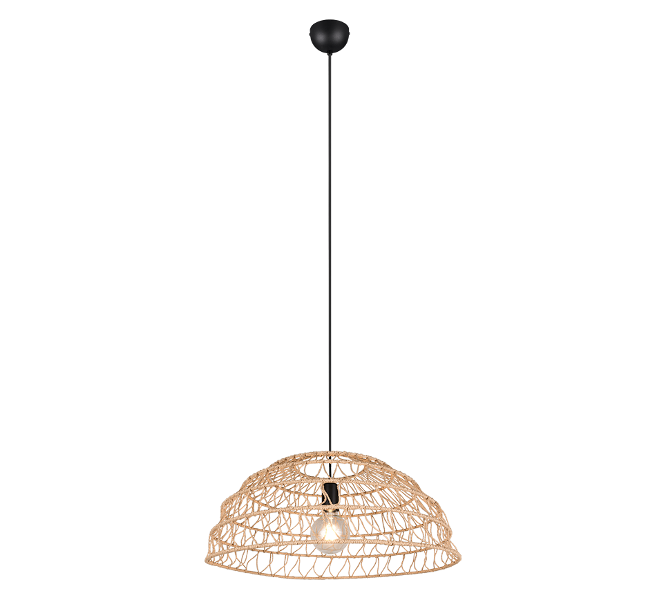 PAULETTE | Pendant | Black mat | Papiergarn
