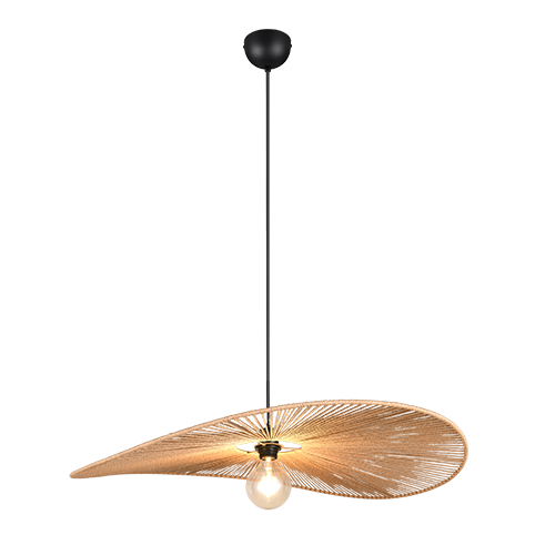 LAURINE | Pendant | Black mat | Papiergarn