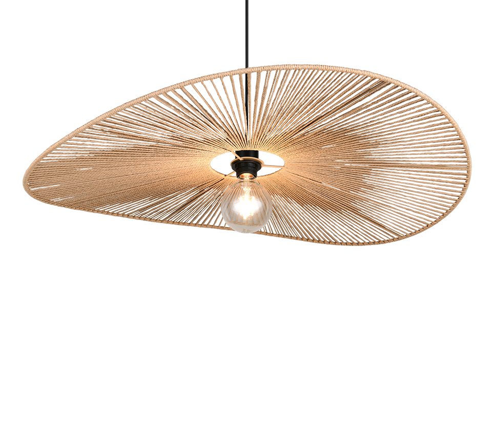 LAURINE | Pendant | Black mat | Papiergarn