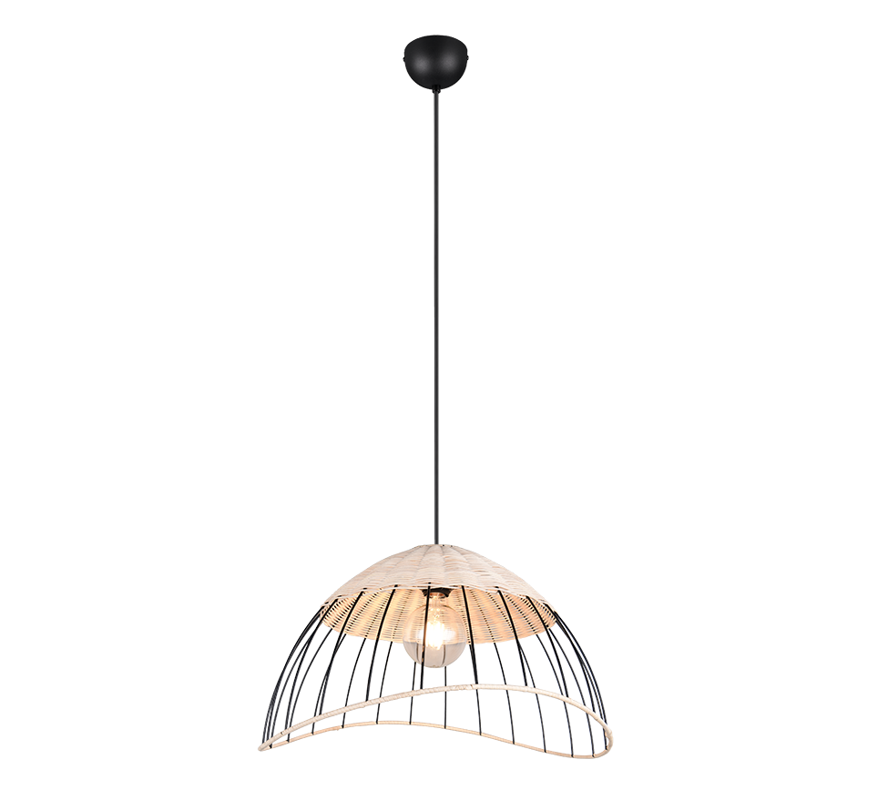 SANDRINE | Pendant | Black mat | Metal