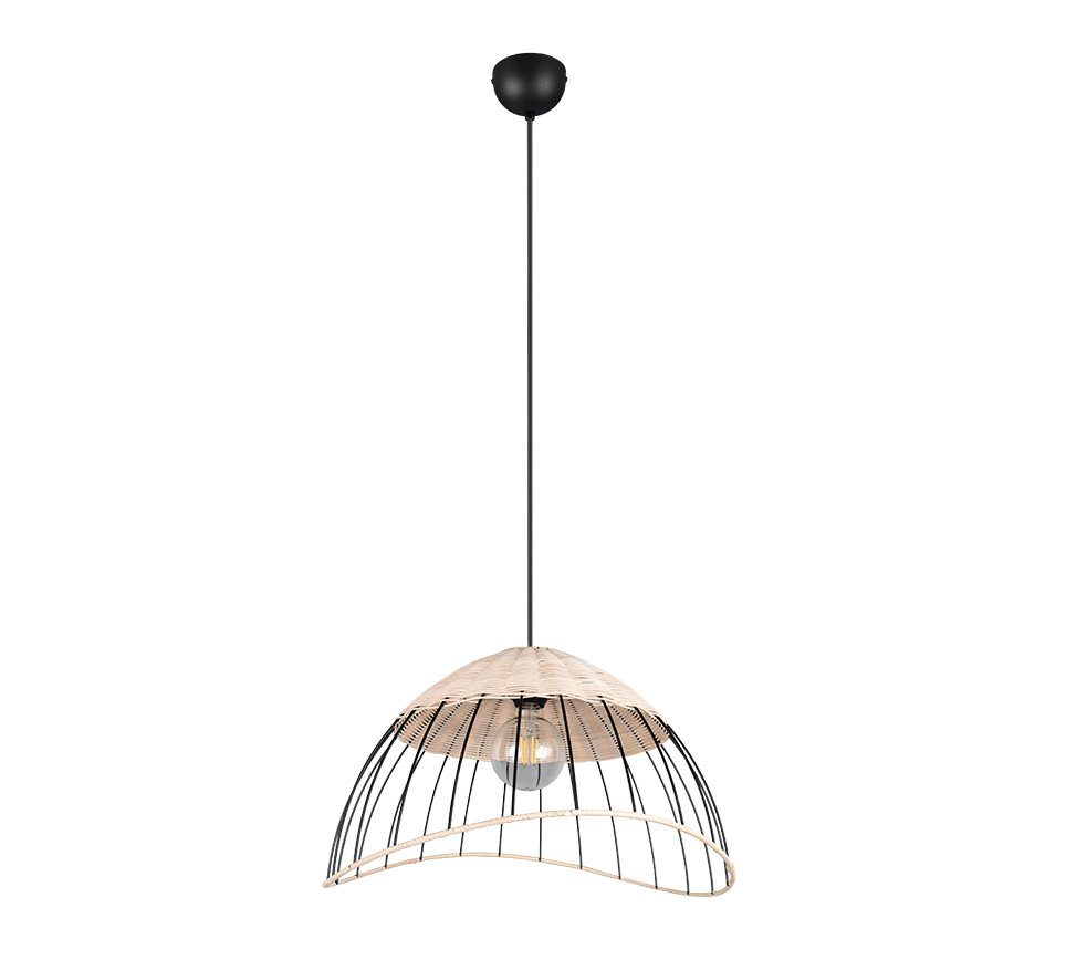 SANDRINE | Pendant | Black mat | Metal