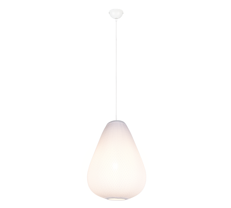 JANINE | Pendant | White | Metal