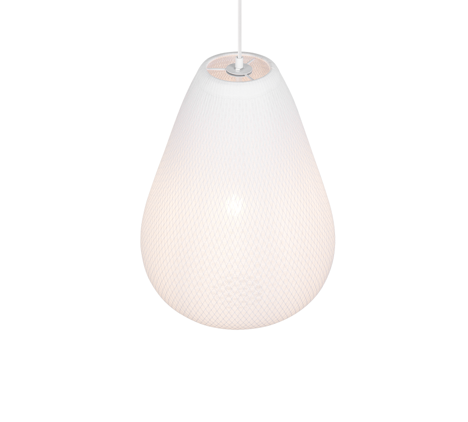 JANINE | Pendant | White | Metal