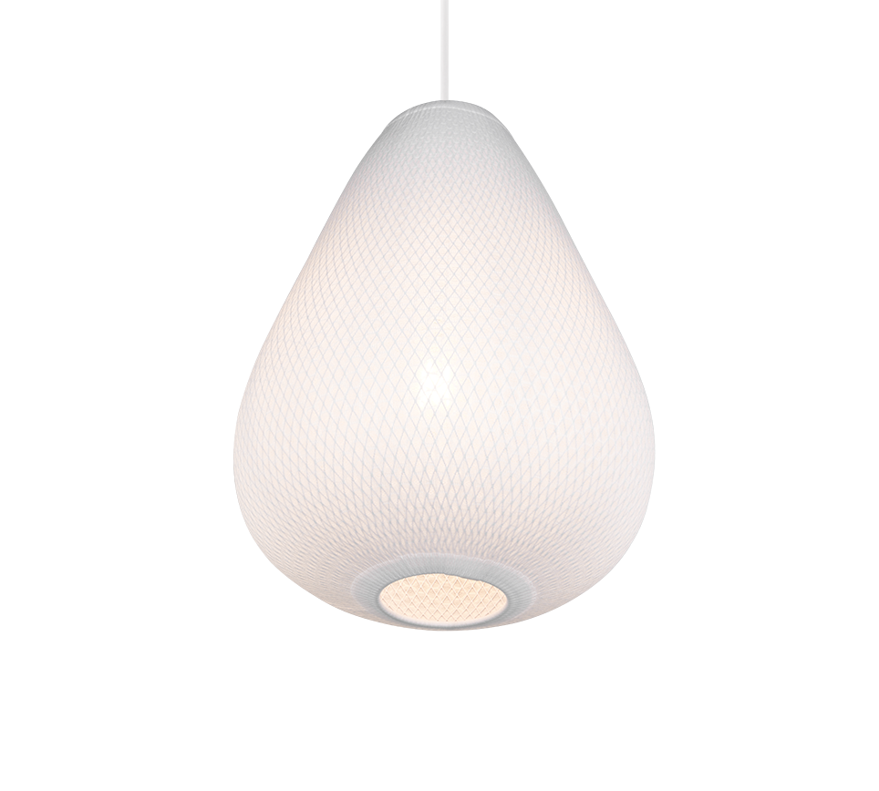 JANINE | Pendant | White | Metal