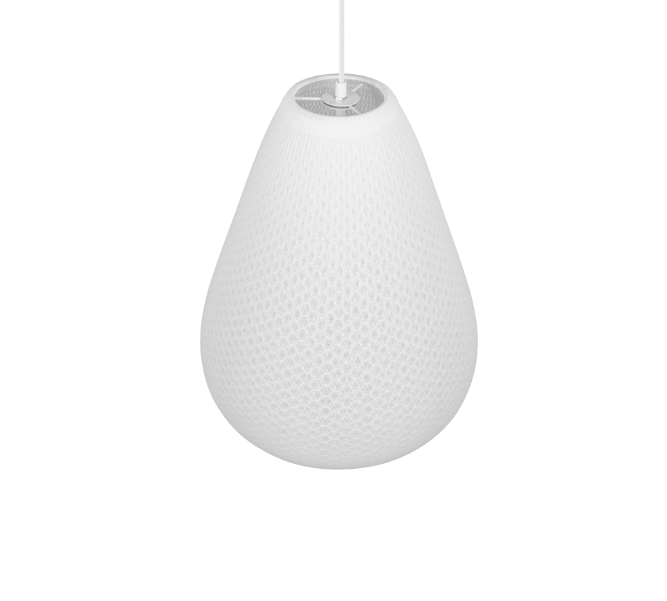 JANINE | Pendant | White | Metal