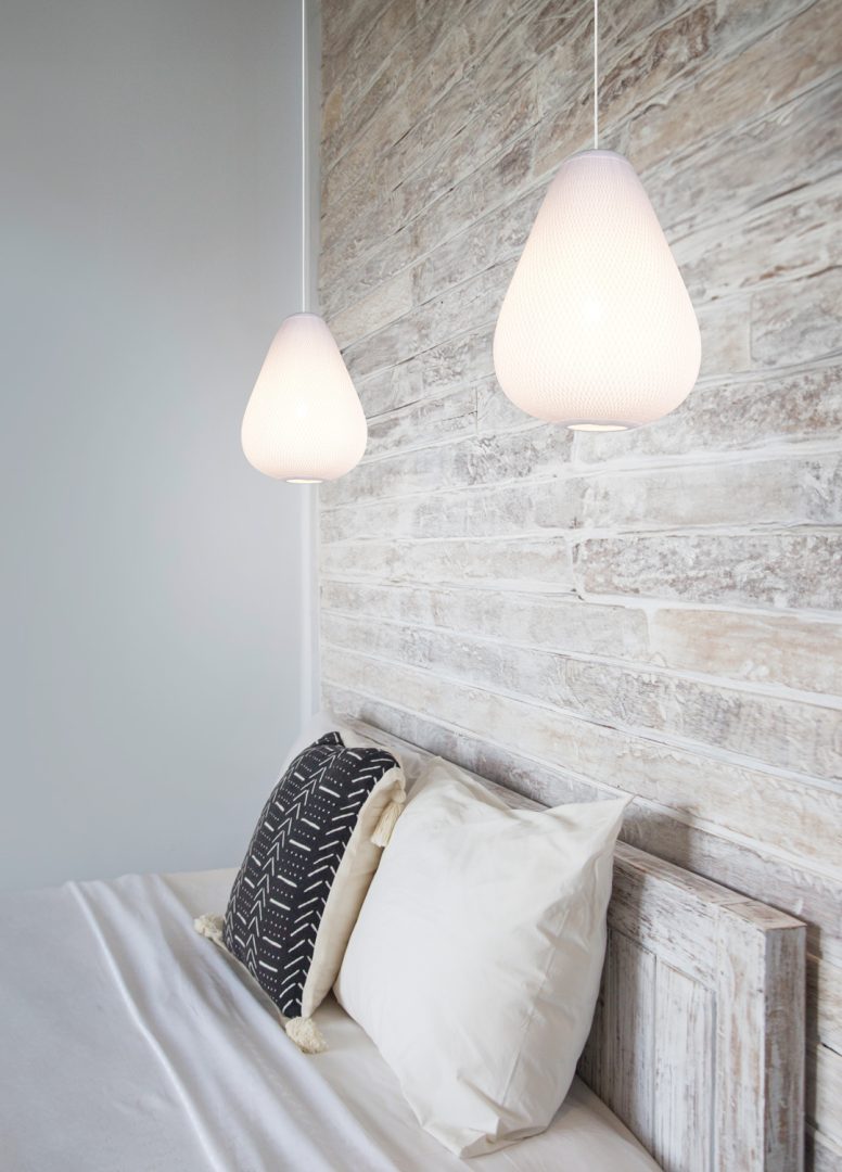 JANINE | Pendant | White | Metal