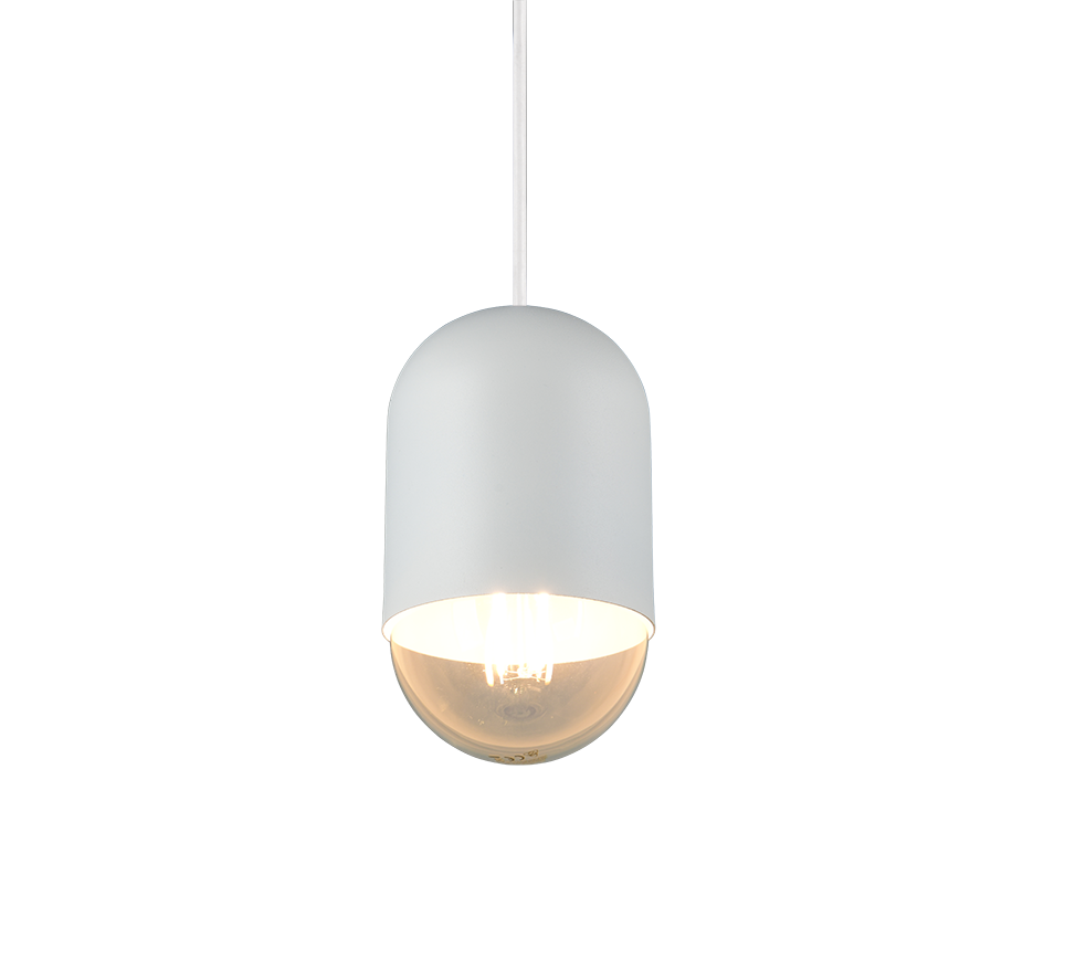 NARA | Pendant | White mat | Metal