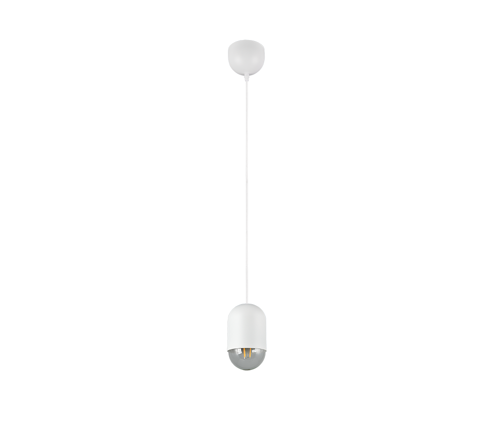NARA | Pendant | White mat | Metal