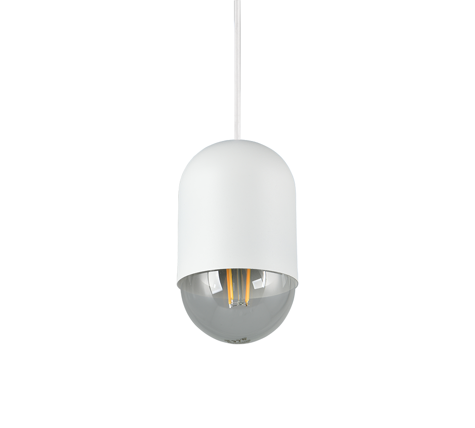 NARA | Pendant | White mat | Metal