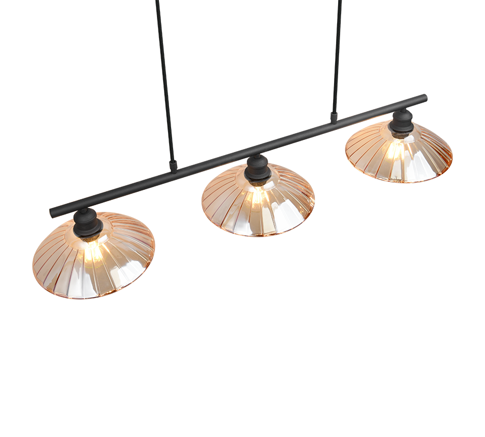 ELUNA | Pendant | Black mat | Metal