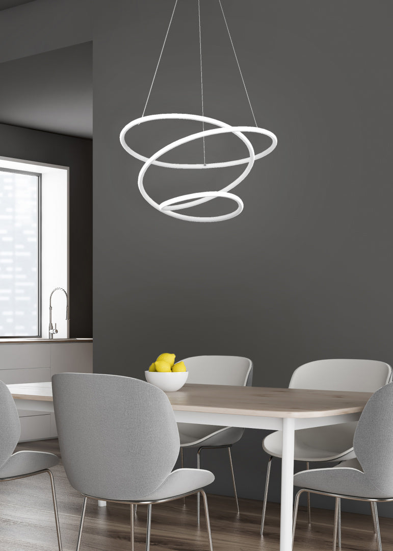 BOLOGNA | Pendant | White mat | Metal