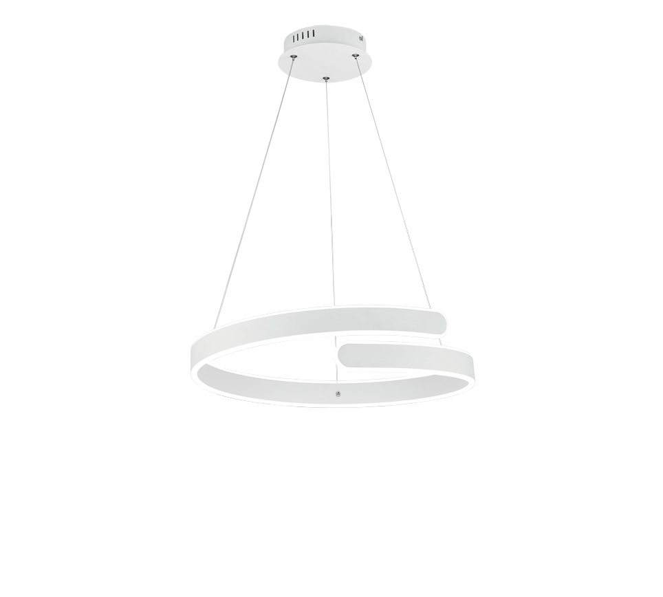 PARMA | Pendant | White mat | Metal