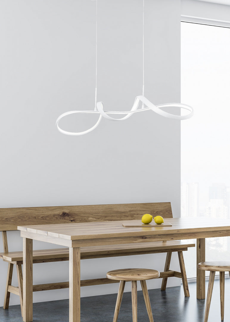 PERUGIA | Pendant | White mat | Metal