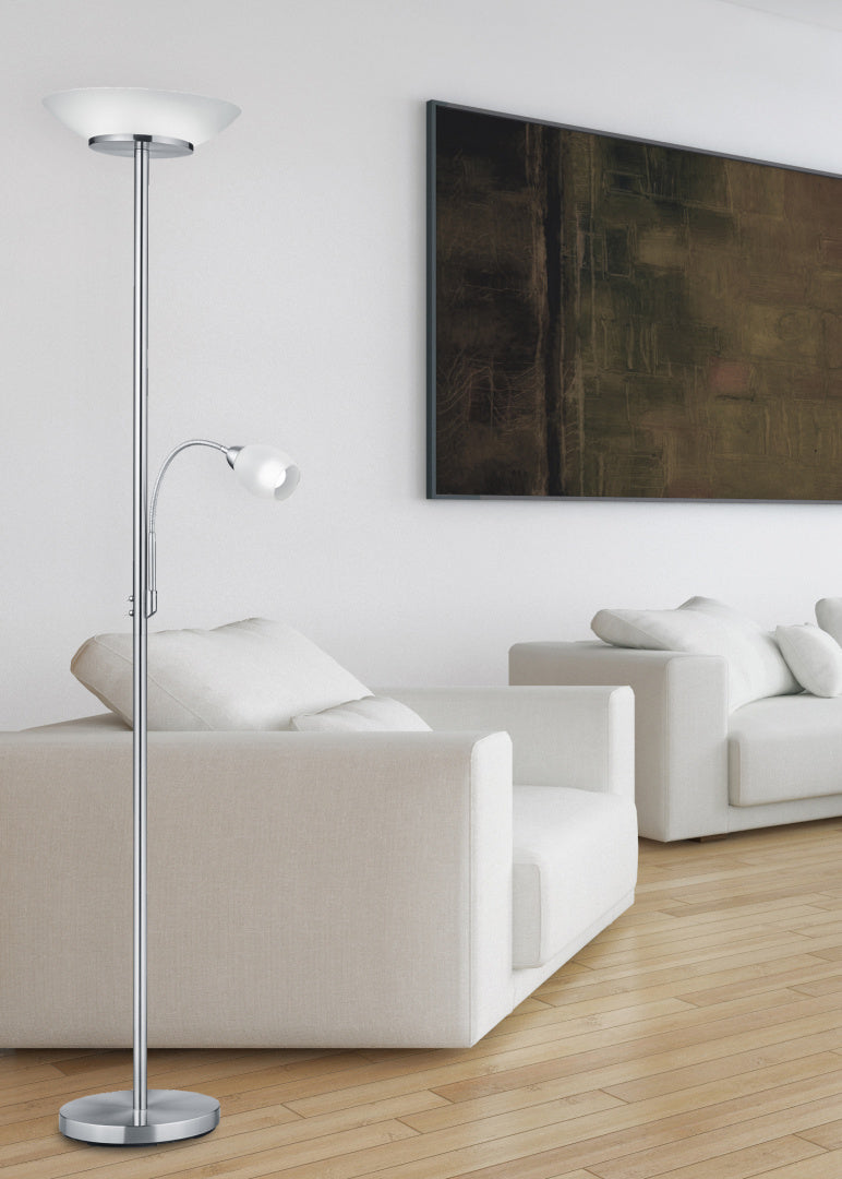 GERRY | Floor lamp | Nickel mat | Metal