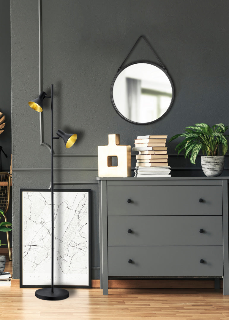NINA | Floor lamp | Black | Metal
