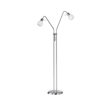 ANTIBES | Floor lamp | Nickel mat | Metal