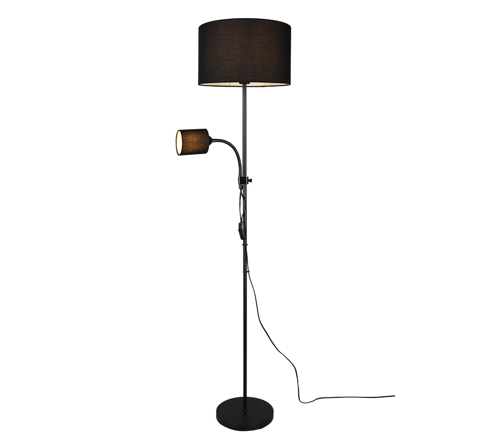 OWEN | Floor lamp | Black | Metal