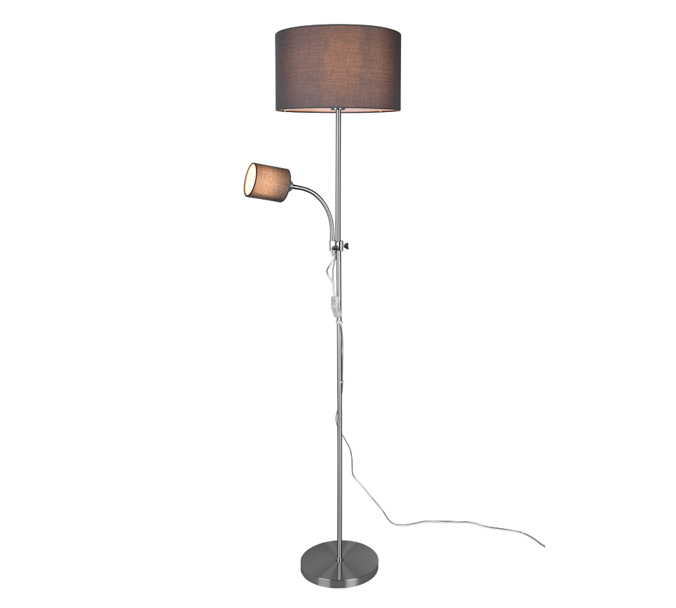 OWEN | Floor lamp | Nickel mat | Metal