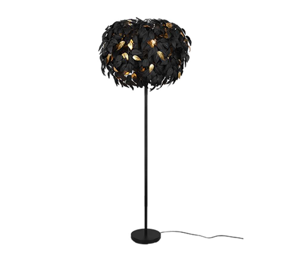 LEAVY | Floor lamp | Black mat | Metal