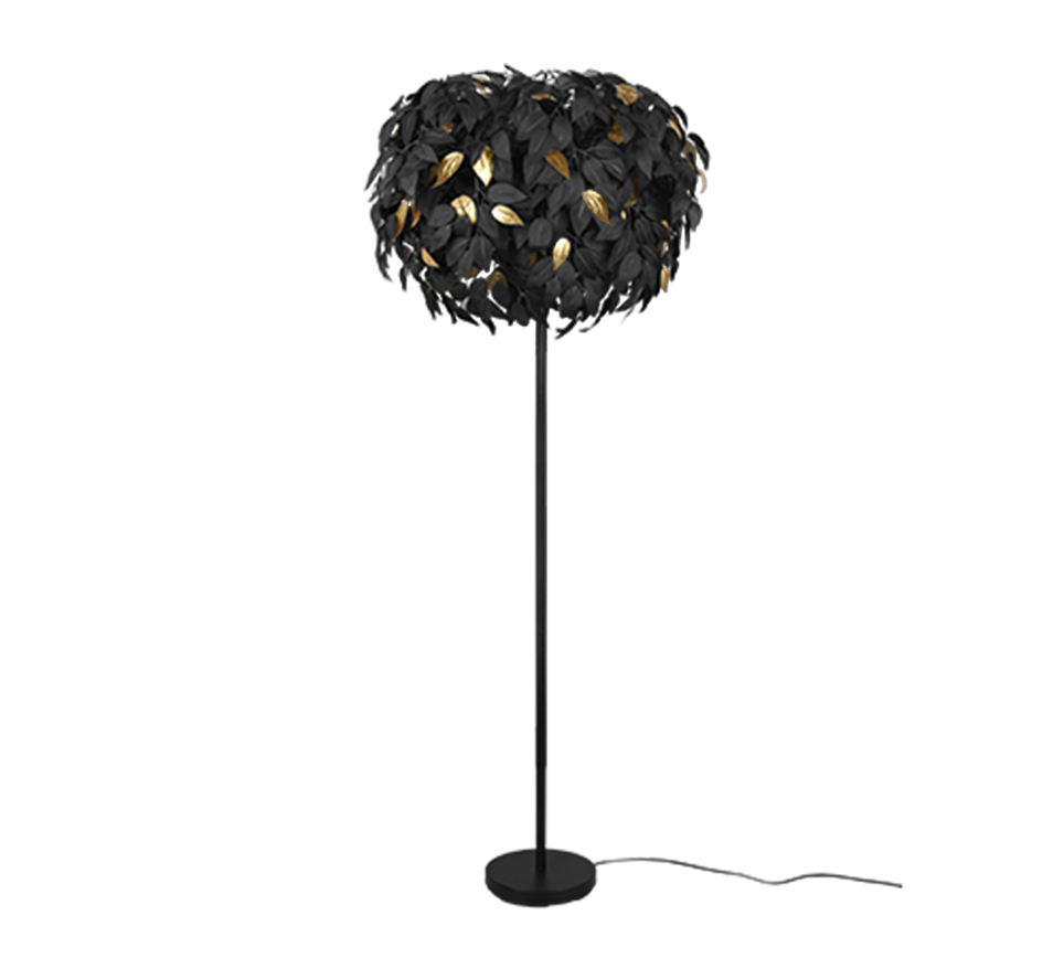 LEAVY | Floor lamp | Black mat | Metal