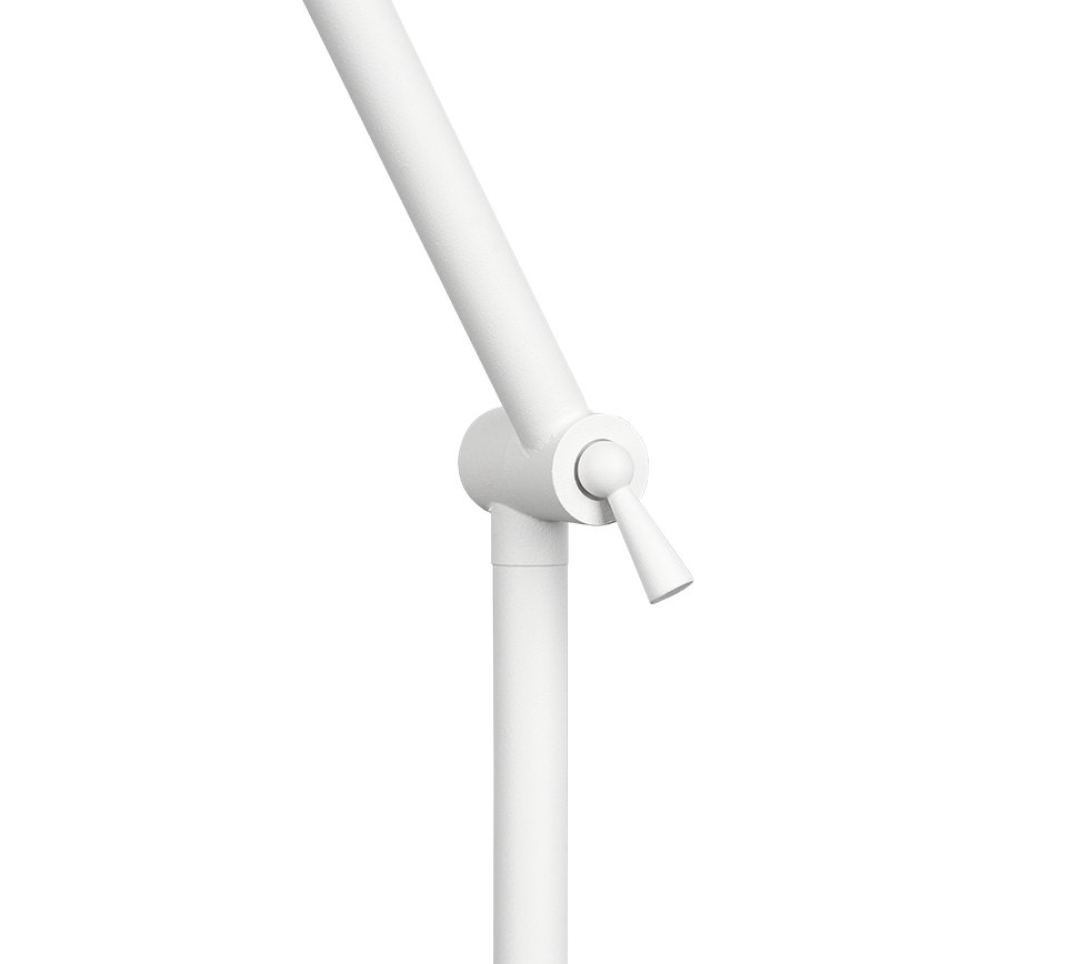 ENZO | Floor lamp | White mat | Metal