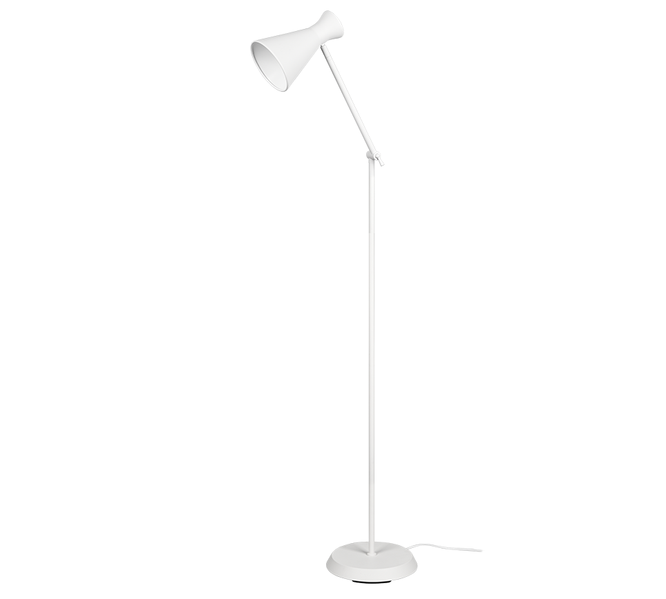 ENZO | Floor lamp | White mat | Metal